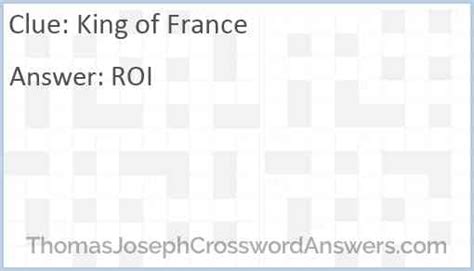 king of france crossword clue|french king crossword clue answer.